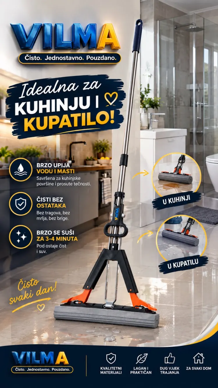 Vilma mop u kuhinji i kupatilu